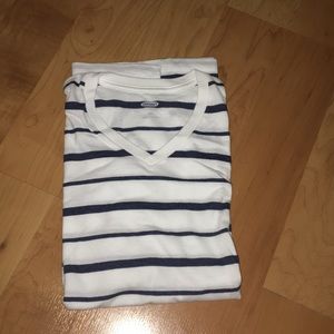 Old Navy Striped V-Neck Tee